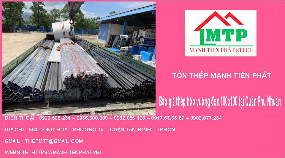 Bao gia thep hop vuong den 100x100 tai Quạn Phú Nhuạǹ 1