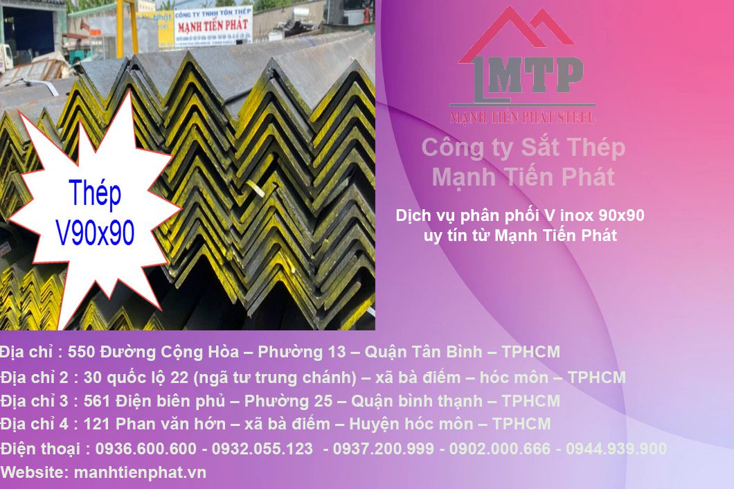 Bảng báo giá V inox 90x90 5 v90x90