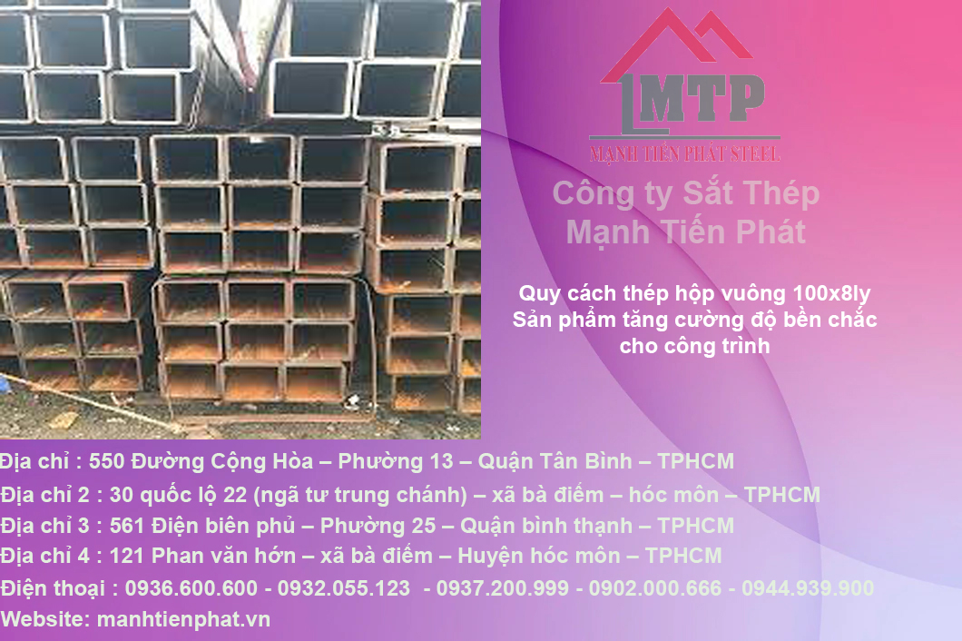 Bảng quy cách thép hộp vuông 100x8ly 7 thep vuong 100x8ly gia tot