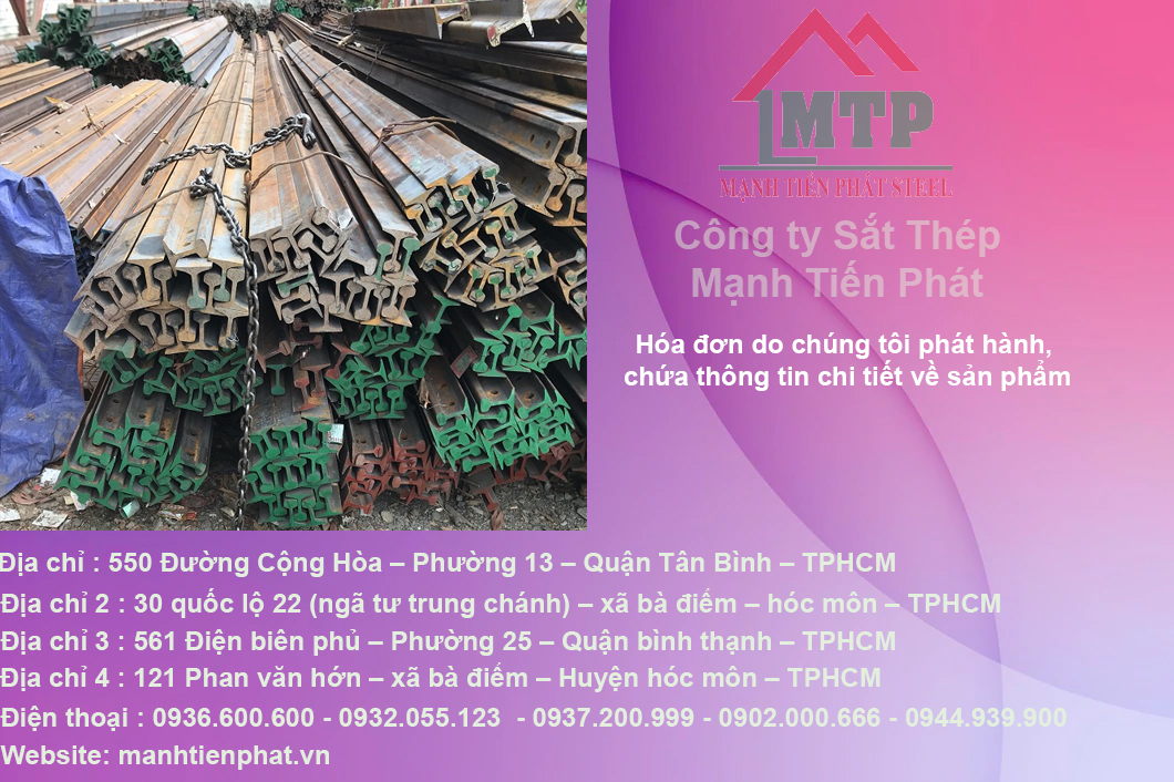 Thép ray Tàu P60 giá rẻ 19 thep ray cac loai tai mtp