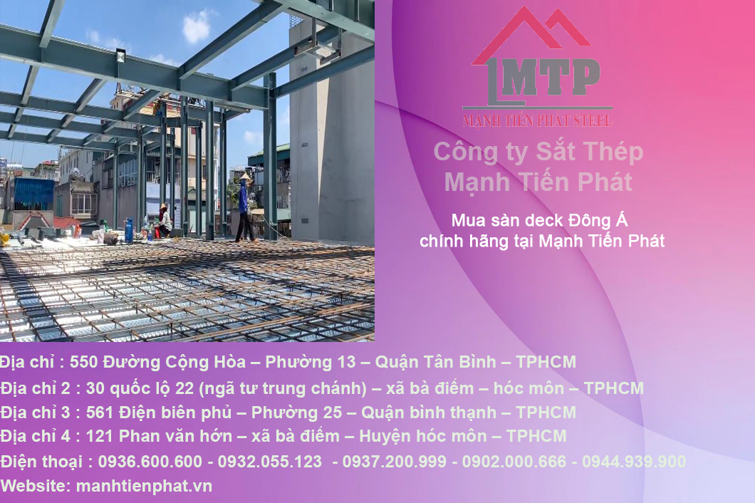 Tấm tôn đổ sàn Decking sàn Deck