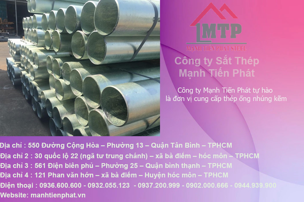 Thép ống nhúng kẽm 9 ong kem nhung nong mtp