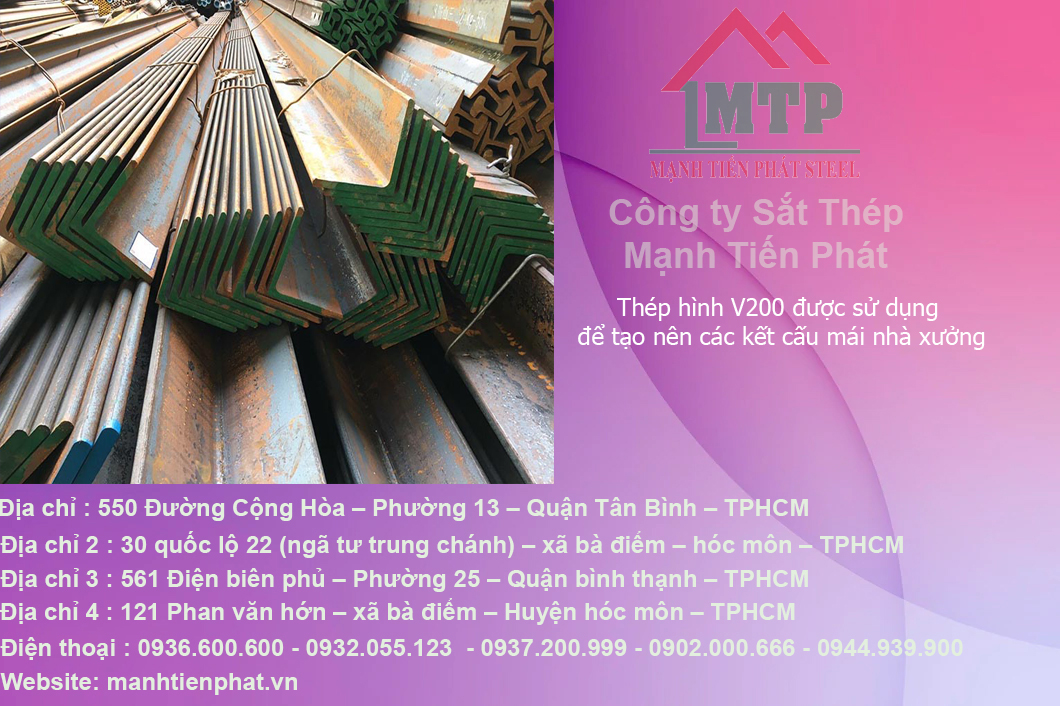 Bảng báo giá thép hình V200 tại Ninh Thuận 6 thep hinh v chinh hang 3