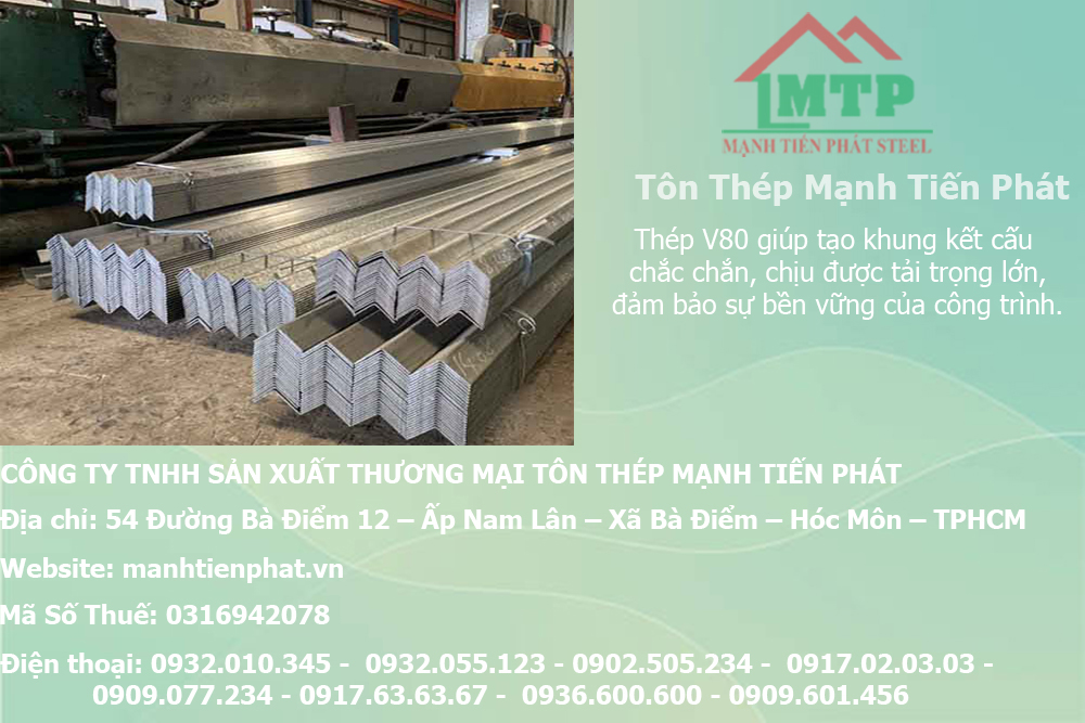 Bảng báo giá thép hình V80 An Khánh AKS tại Sóc Trăng 13 gia sat v MTP