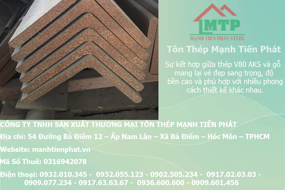 Bảng báo giá thép hình V80 An Khánh AKS tại Kiên Giang 6 sat v80