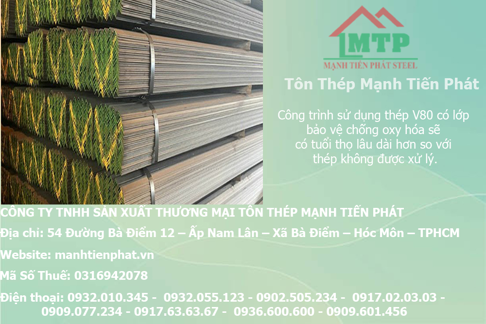 Bảng báo giá thép hình V80 An Khánh AKS tại Gia Lai 11 thep hinh v nha be
