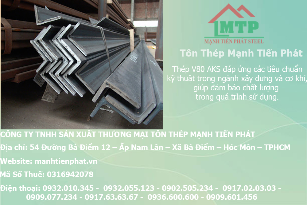 Bảng báo giá thép hình V80 An Khánh AKS tại Gia Lai 6 thep v xay dung