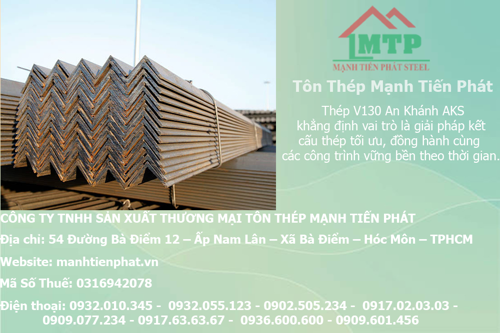 Bảng báo giá thép hình V130 An Khánh AKS tại Quận Phú Nhuận 11 gia sat hinh v