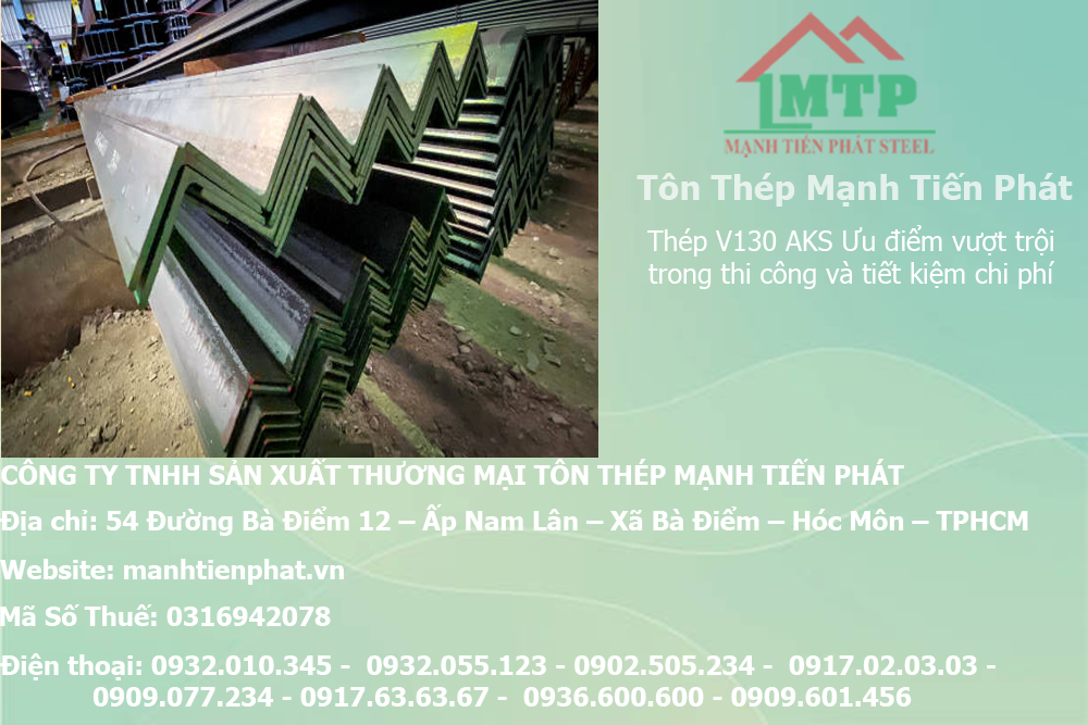 Bảng báo giá thép hình V130 An Khánh AKS tại Quận Tân Bình 8 mtp cung cap thep hinh v