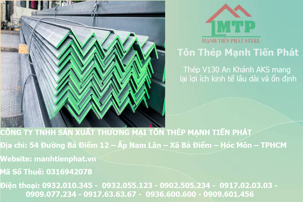 Bảng báo giá thép hình V130 An Khánh AKS tại huyện Nhà Bè 11 san pham thep hinh v xay dung mtp