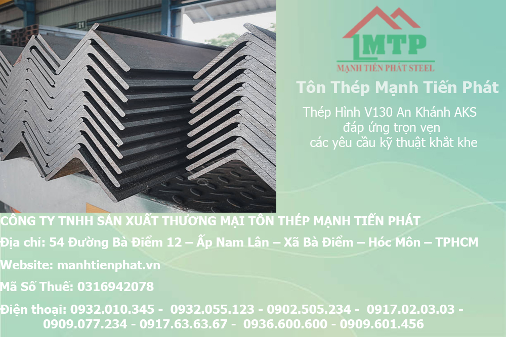 Bảng báo giá thép hình V130 An Khánh AKS tại Gia Lai 8 sat hinh v