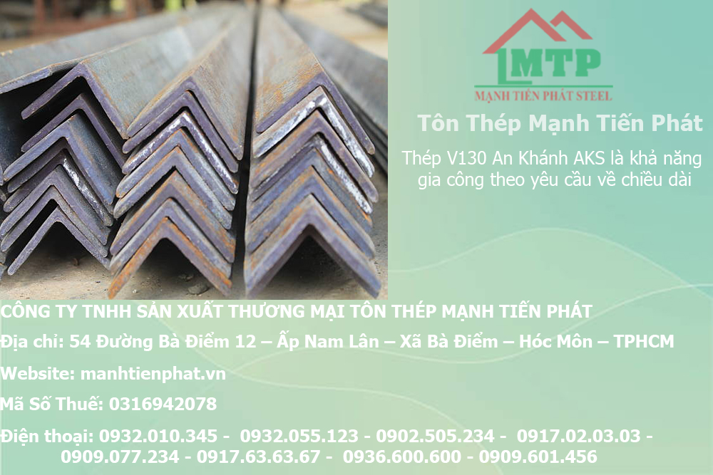 Bảng báo giá thép hình V130 An Khánh AKS tại Kom Tum 10 thep hinh chu v cong ty mtp