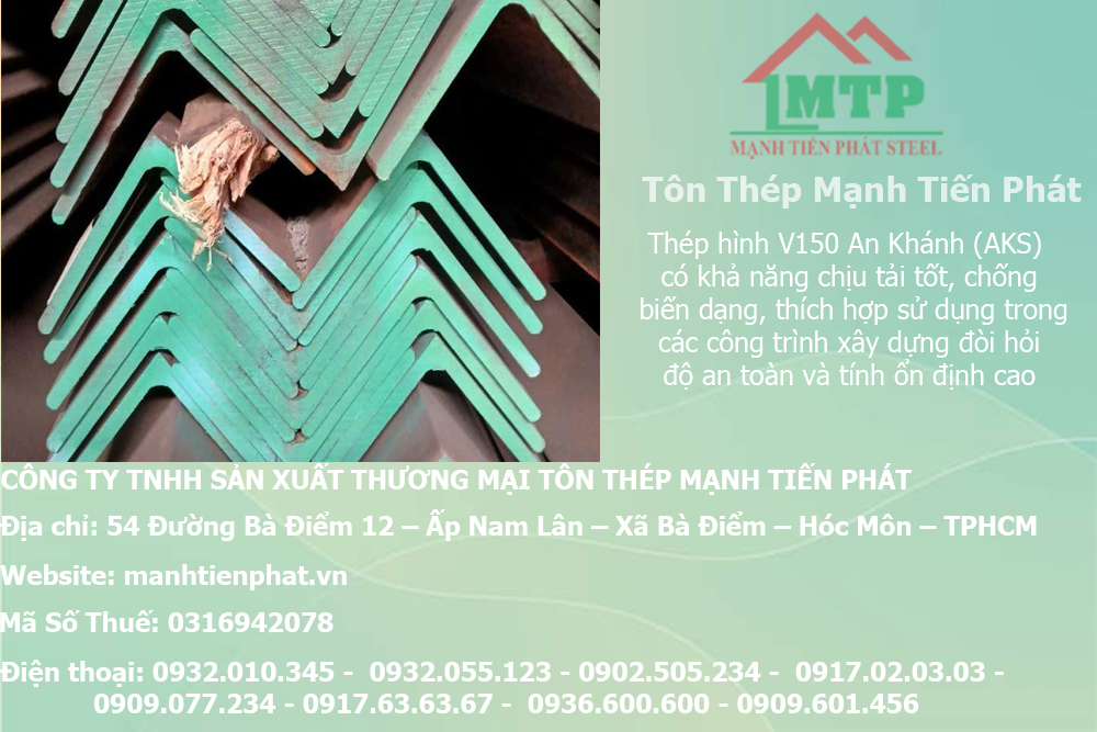 Bảng báo giá thép hình V150 An Khánh AKS tại Tây Ninh 13 thep v150 xay dung