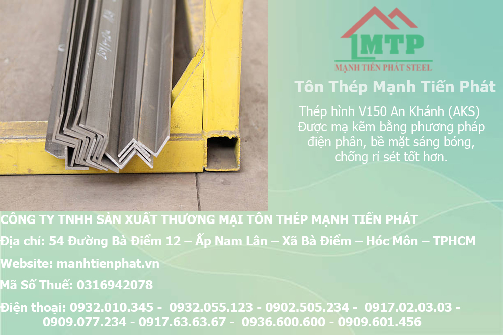 Bảng báo giá thép hình V150 An Khánh AKS tại huyện Củ Chi 11 v150 ma kem chinh hang