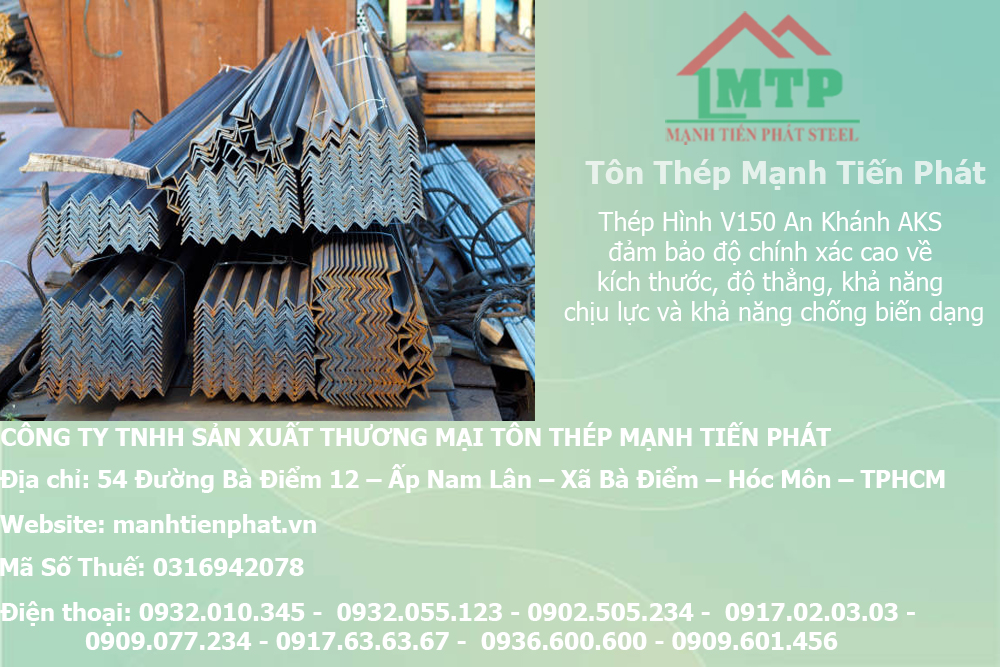 Bảng báo giá thép hình V150 An Khánh AKS tại Tây Ninh 8 v150 ma kem mtp xay dung mtp