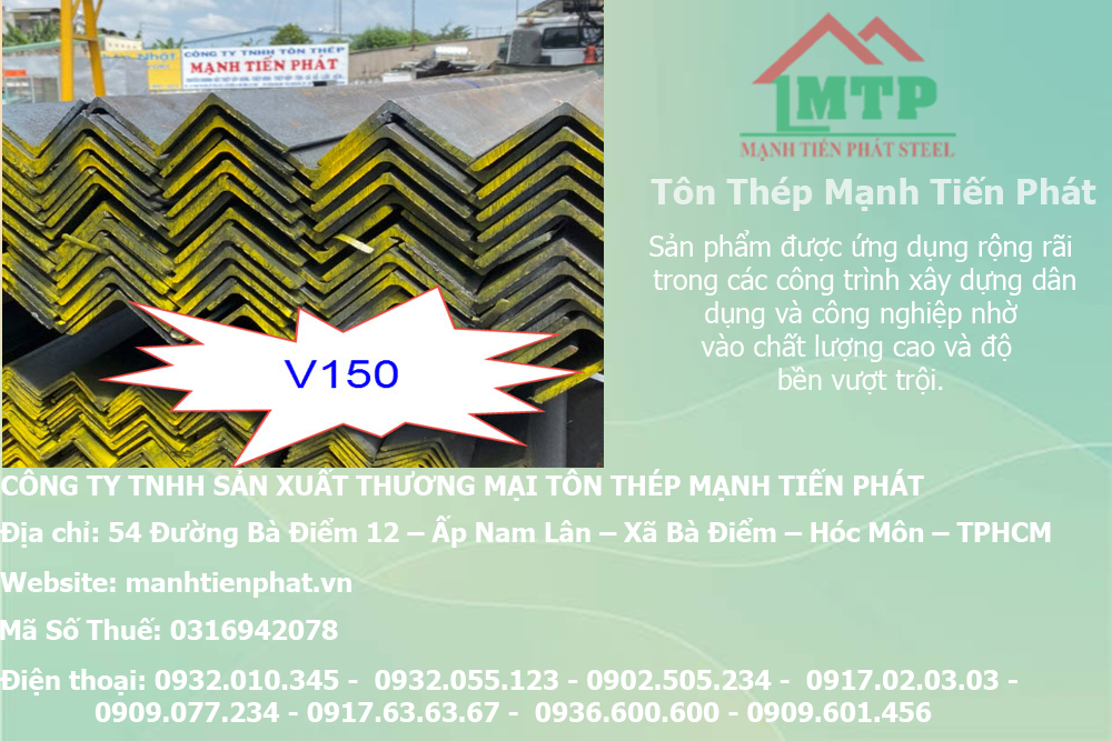 Bảng báo giá thép hình V150 An Khánh AKS tại Quận Tân Phú 6 v150 ma kem