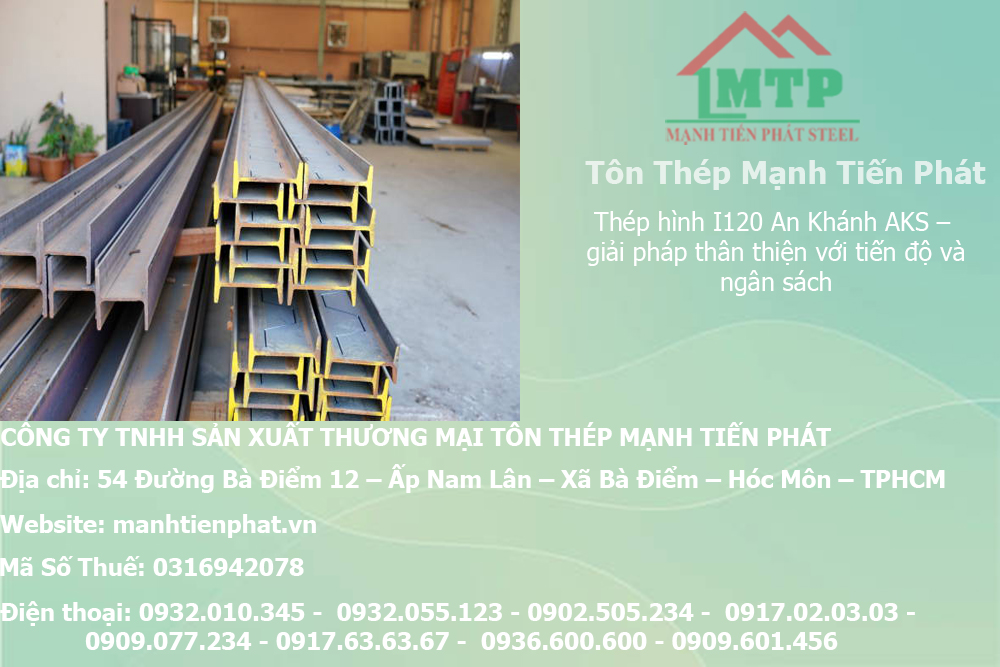 Bảng báo giá thép hình I120 An Khánh AKS tại Tây Ninh 6 bang bao gia thep hinh chu i manhtienphat