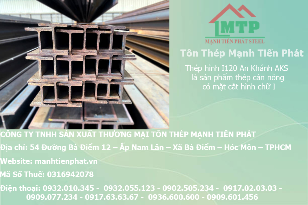 Bảng báo giá thép hình I120 An Khánh AKS tại Tây Ninh 8 bang bao gia thep hinh chu i xay dung tai manhtienphat