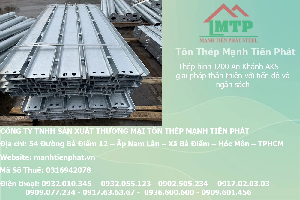 Bảng báo giá thép hình I200 An Khánh AKS tại huyện Nhà Bè 4 bang bao gia thep hinh i 1