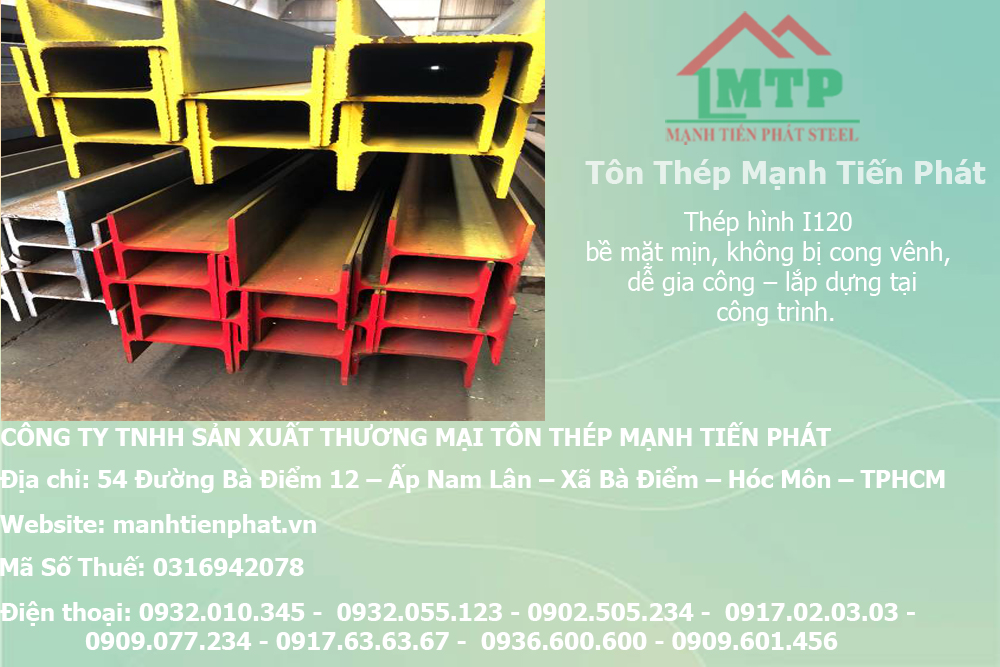Bảng báo giá thép hình I120 An Khánh AKS tại Quận 5 6 bang gia thep hinh chu i xay dung