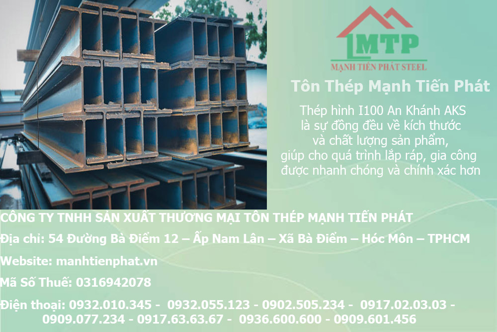 Bảng báo giá thép hình I100 An Khánh AKS tại Cà Mau 12 cong ty cung cap thep hinh i gia tot nhat