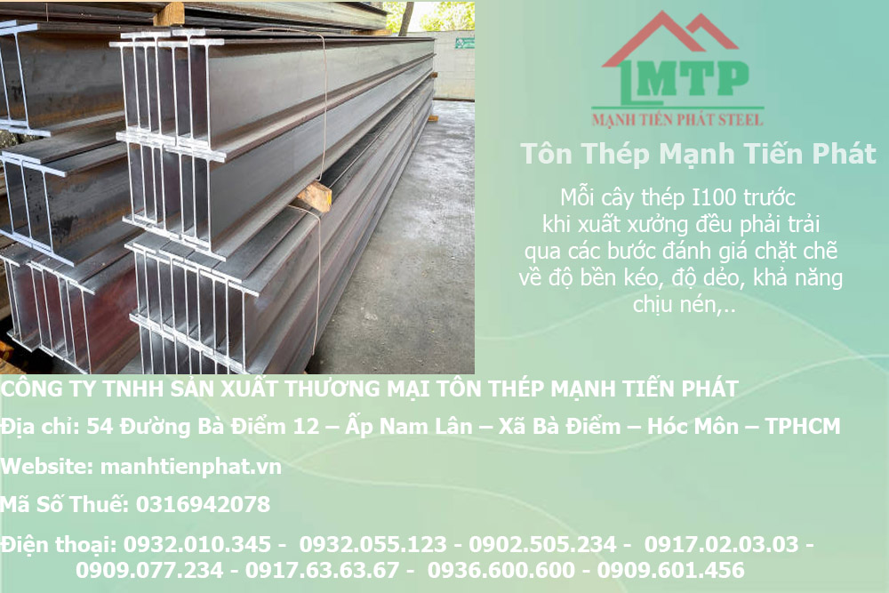 Bảng báo giá thép hình I100 An Khánh AKS tại huyện Củ Chi 6 gia san pham thep hinh i xay dung mtp