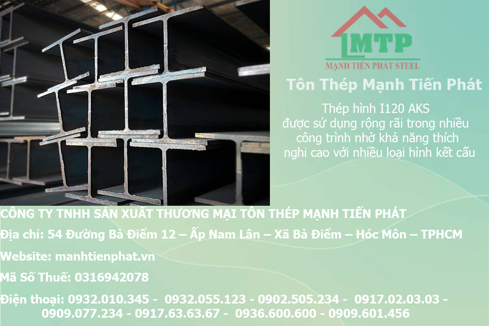 Bảng báo giá thép hình I120 An Khánh AKS tại Tây Ninh 5 gia sat hinh