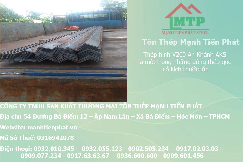 Bảng báo giá thép hình V200 An Khánh AKS tại Phú Yên 9 gia thep hinh v