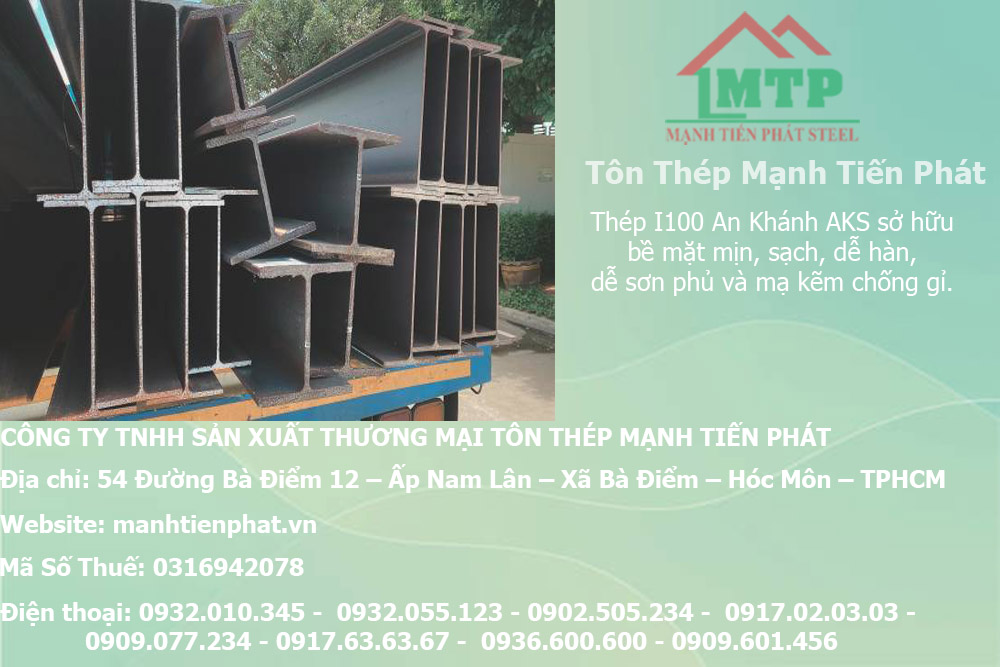 Bảng báo giá thép hình I100 An Khánh AKS tại huyện Củ Chi 7 san pham thep chu i
