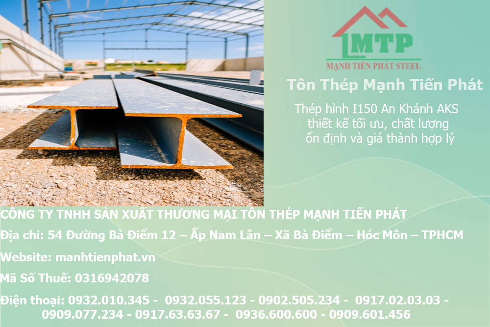 Bảng báo giá thép hình I150 An Khánh AKS tại Vĩnh Long 9 sat thep hinh chu i xay dung tai cong ty manhtienphat