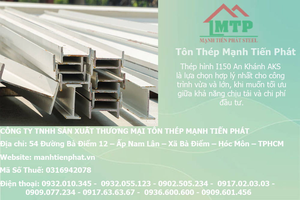 Bảng báo giá thép hình I150 An Khánh AKS tại Đắk Lắk 8 sat thep i