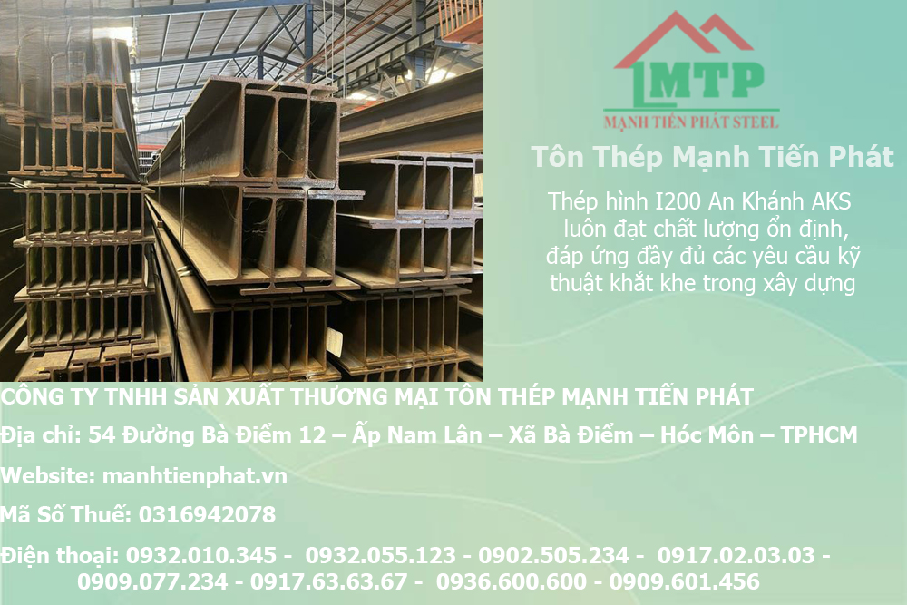 Bảng báo giá thép hình I200 An Khánh AKS tại Quận 12 4 thep chu i 1