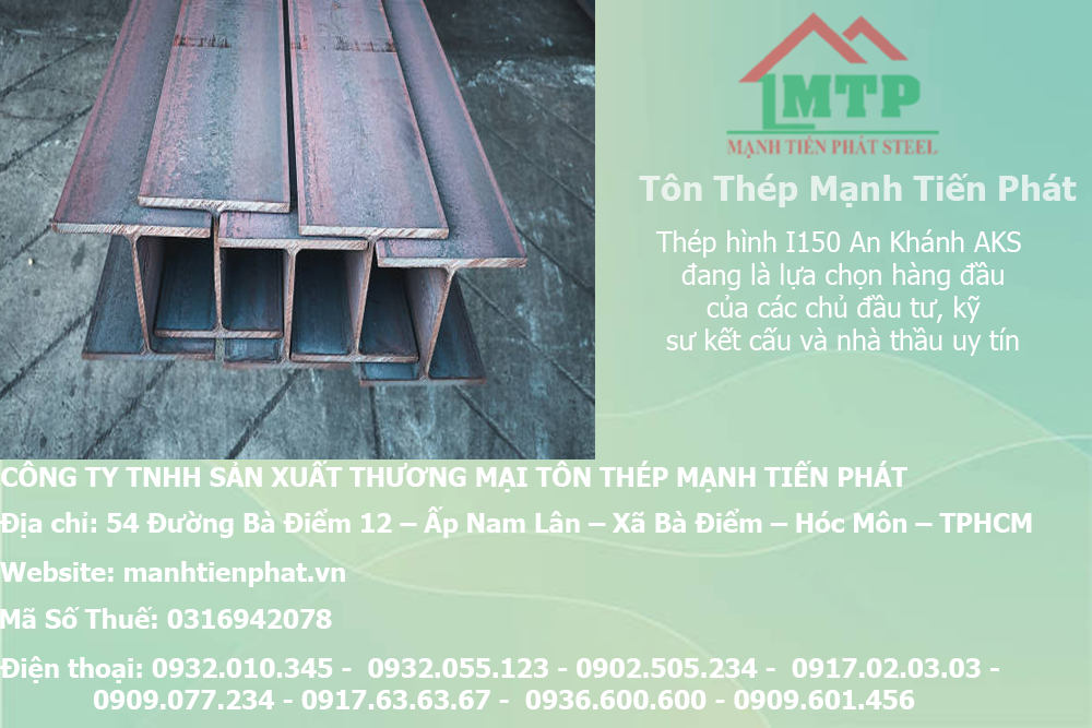 Bảng báo giá thép hình I150 An Khánh AKS tại Vĩnh Long 6 thep hinh i chinh hang