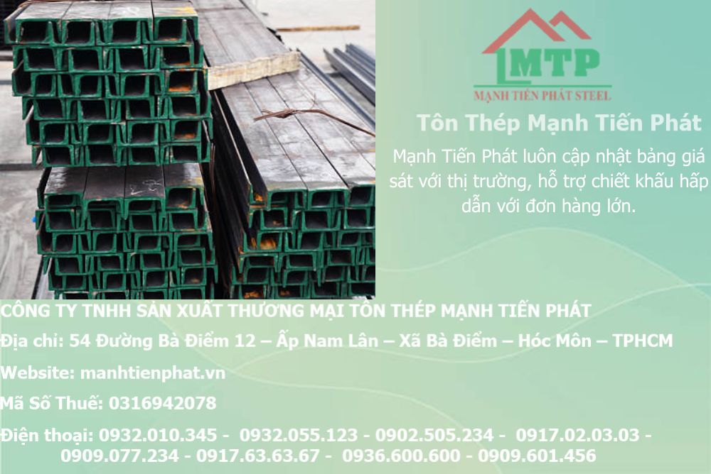 Bảng báo giá thép hình U80 Á Châu ACS tại Phường Tân Hưng 5 sat thep a chau