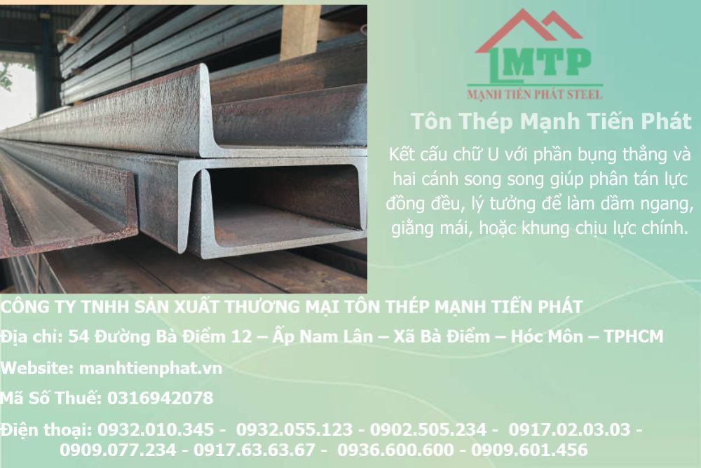 Bảng báo giá thép hình U80 Á Châu ACS tại Phường Nhiêu Lộc 6 sat u80 a chau xay dung