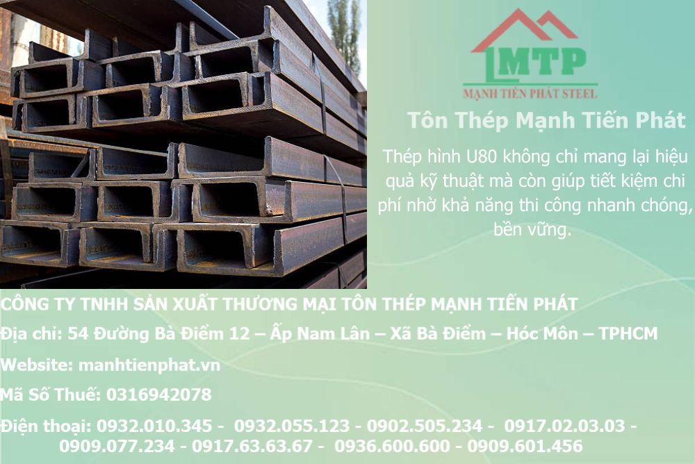 Bảng báo giá thép hình U80 Á Châu ACS tại Phường Vườn Lài 7 thep chu u a chau