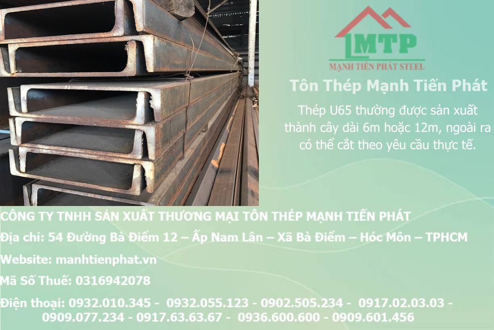 Bảng báo giá thép hình U65 Á Châu ACS tại Phường Bình Hưng Hòa 9 thep hinh u65 a chau 04