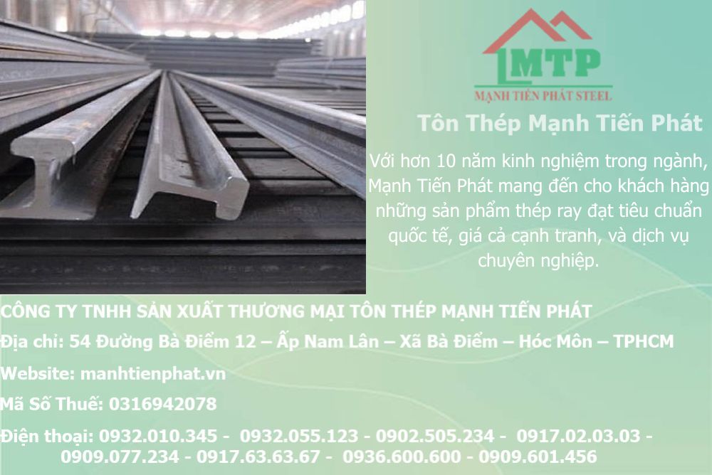 Bảng báo giá sắt thép các loại thép ray 5 bao gia thep ray manh tien phat