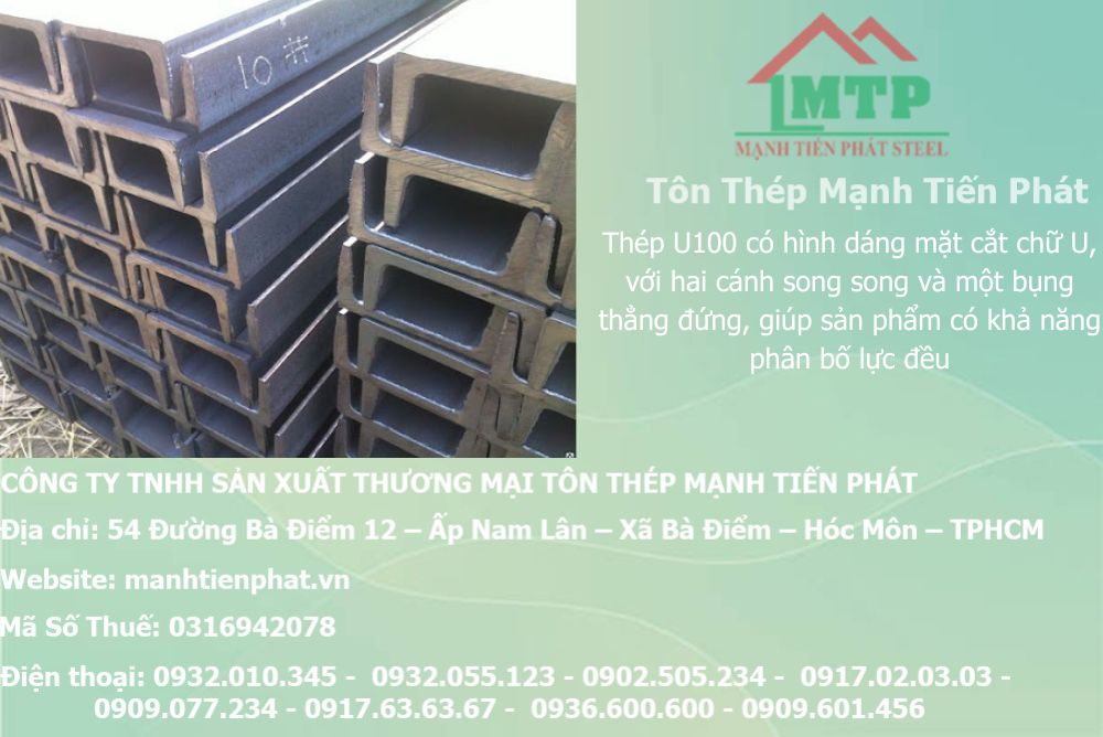 Bảng báo giá thép hình U100 Á Châu ACS tại Phường Cầu Ông Lãnh 10 sat u100 a chau xay dung