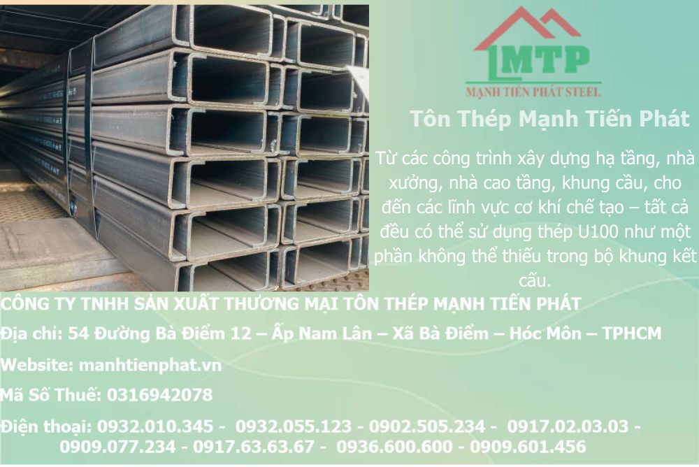 Bảng báo giá thép hình U100 Á Châu ACS tại Phường Tân Phú 7 thep u acs