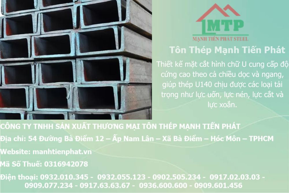 Bảng báo giá thép hình U140 Á Châu ACS tại Phường Bảy Hiền 10 bang bao gia sat u140 acs tphcm mtp 1