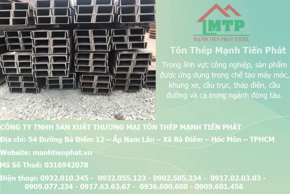 Bảng báo giá thép hình U120 Á Châu ACS tại Phường Tam Bình 11 bang bao gia thep u120 acs cty manh tien phat gia tot