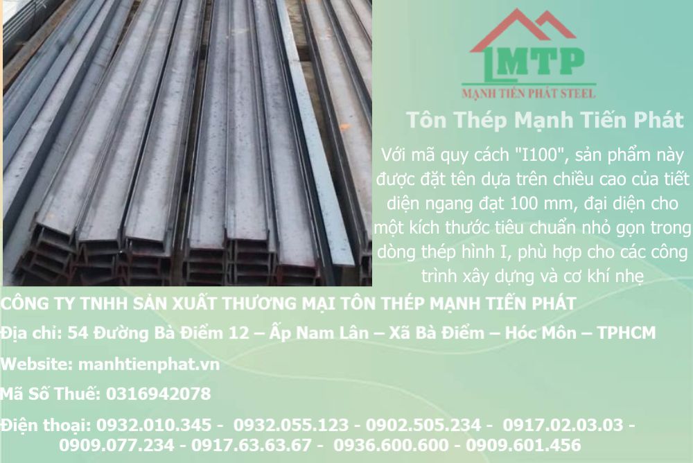 Bảng báo giá thép hình I100 Á Châu ACS tại Phường Bình Trị Đông 7 bang bao gia thep hinh i100 1