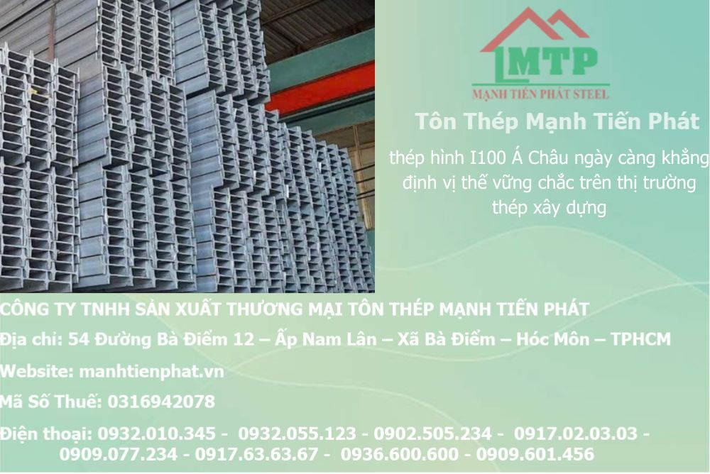 Bảng báo giá thép hình I100 Á Châu ACS tại Phường Linh Xuân 5 bang bao gia thep hinh i100 20