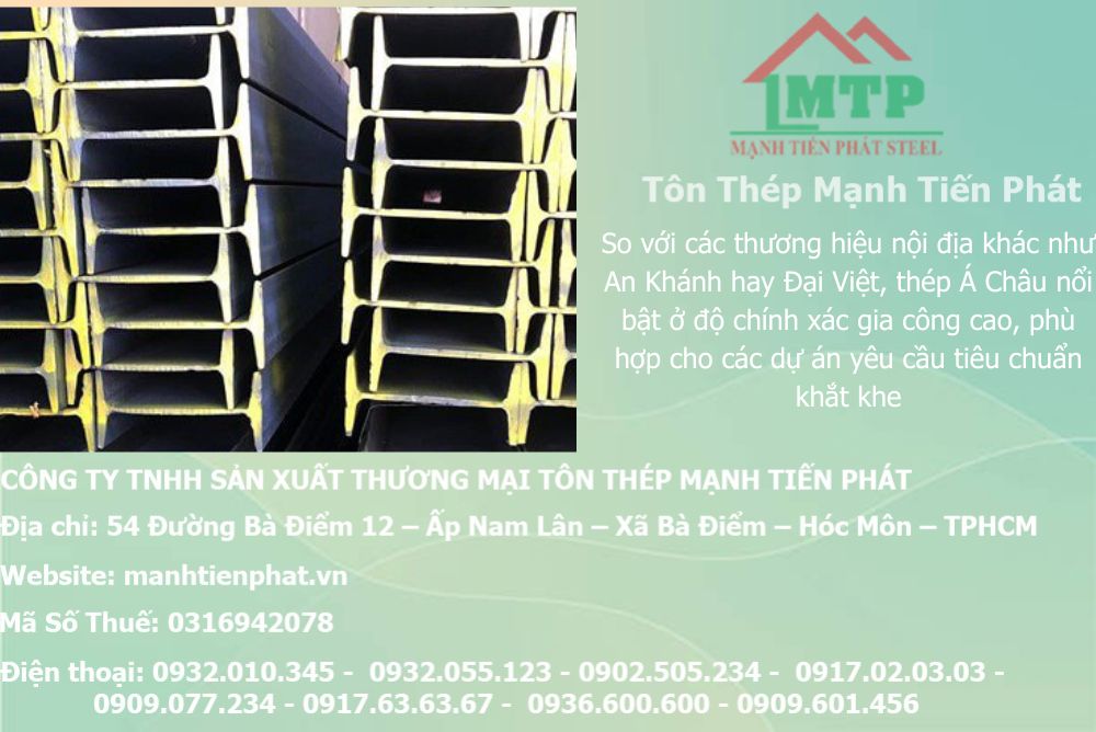 Bảng báo giá thép hình I100 Á Châu ACS tại Phường Bảy Hiền 7 bang bao gia thep hinh i100 6