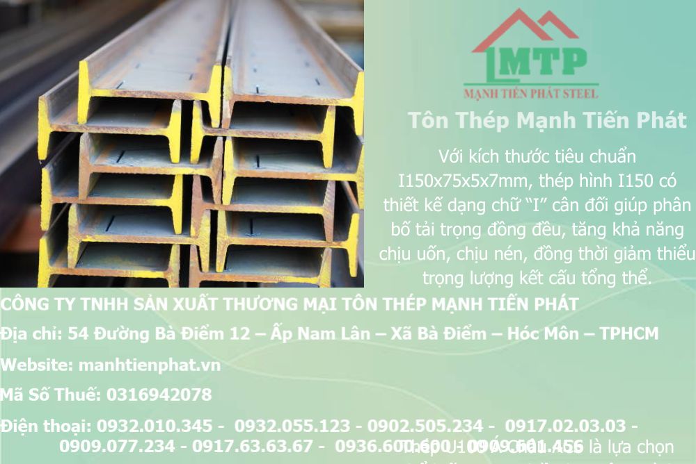 bang bao gia thep hinh i150 15