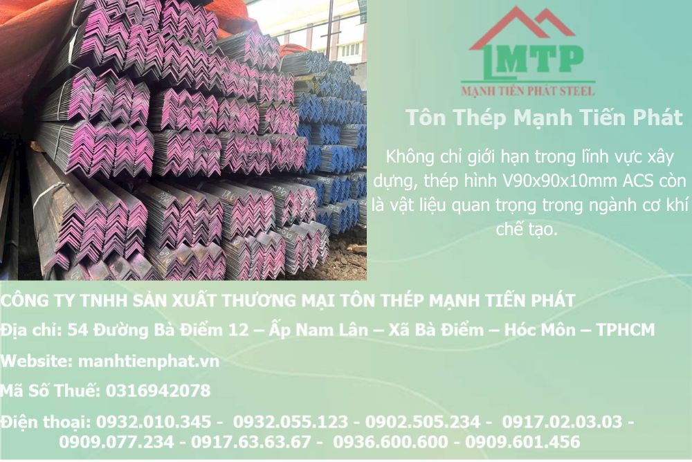 Bảng báo giá thép hình V90x90x10mm Á Châu ACS tại Phường Long Bình (TP. Thủ Đức (cũ)) 8 thep V90x90x10mm a chau 24
