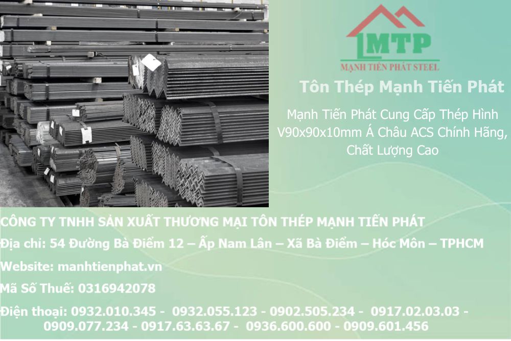 Bảng báo giá thép hình V90x90x10mm Á Châu ACS tại Phường Long Phước (TP. Thủ Đức (cũ)) 6 thep V90x90x10mm a chau 29