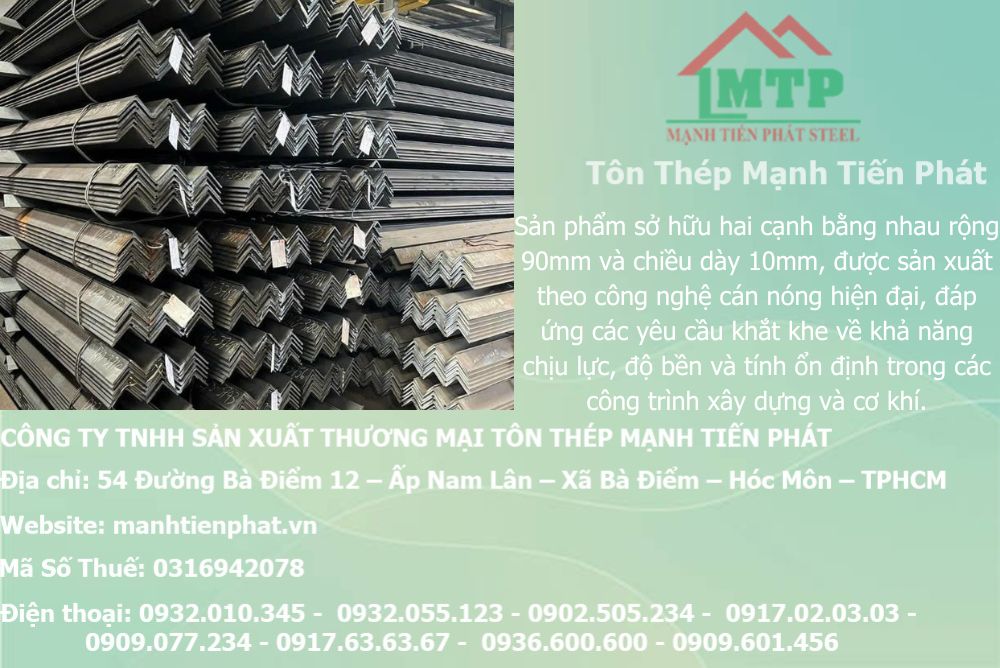 Bảng báo giá thép hình V90x90x10mm Á Châu ACS tại Phường Cát Lái (TP. Thủ Đức (cũ)) 4 thep V90x90x10mm a chau 3