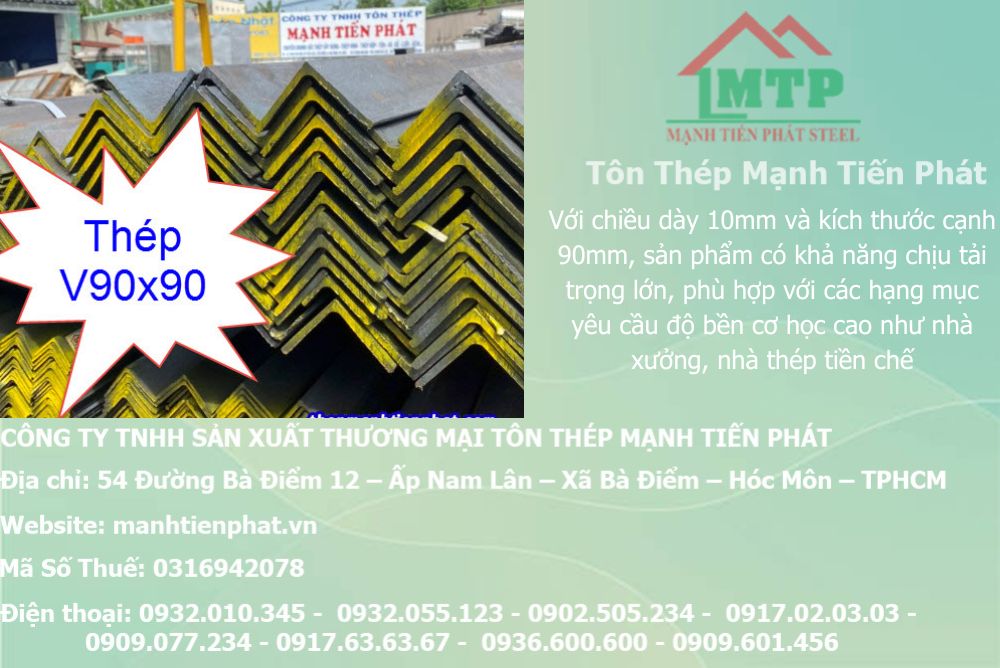 Bảng báo giá thép hình V90x90x10mm Á Châu ACS tại Phường An Khánh (TP. Thủ Đức (cũ)) 7 thep V90x90x10mm a chau 6